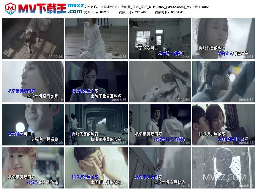 雨露-把你请进我的梦_国语_流行_MD105927